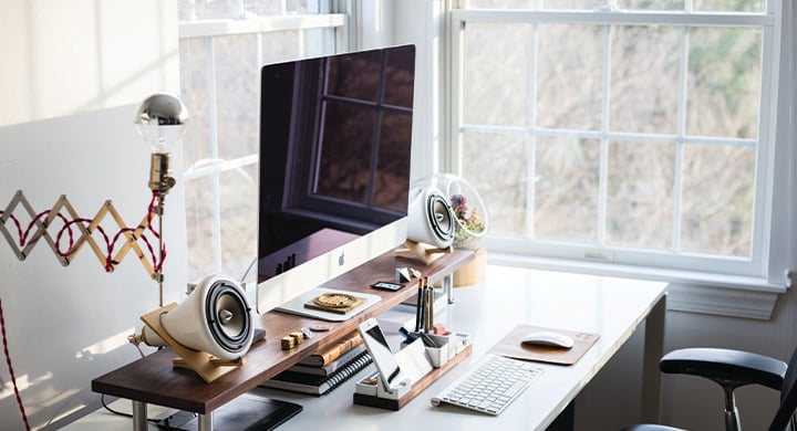 iMac on Decorated Desk